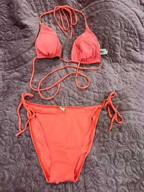 MD Coral Pink Bikini Set